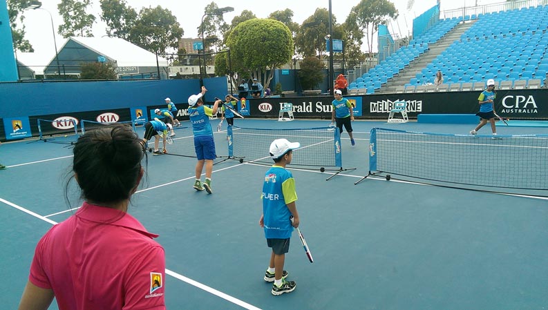 Tennis One Academy Students at the Australian Open
